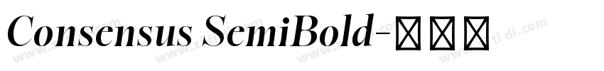Consensus SemiBold字体转换 Consensus SemiBold字体转换